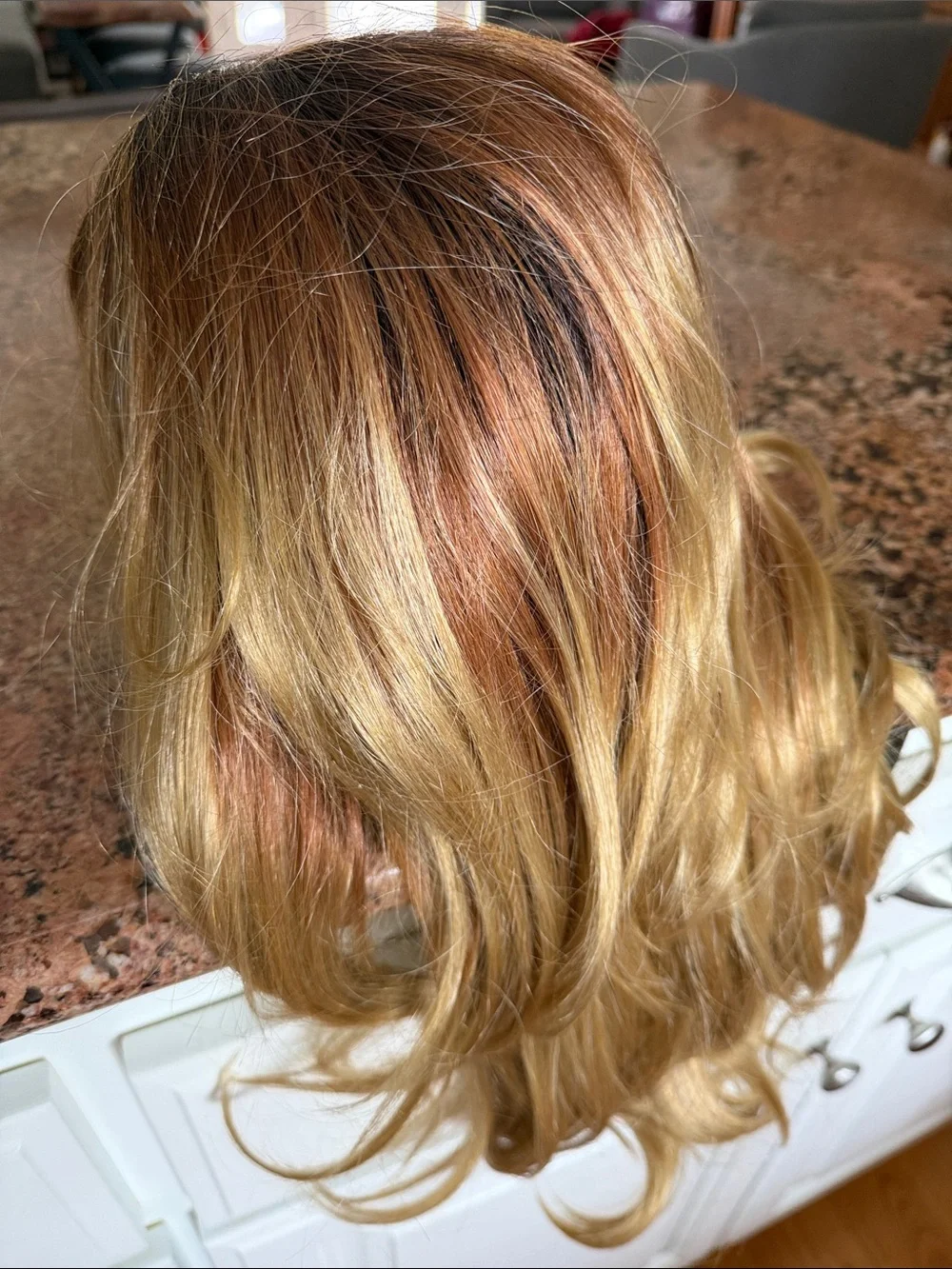 Forever Young Layered Blonde Wig with Golden and Light Brown Highlights